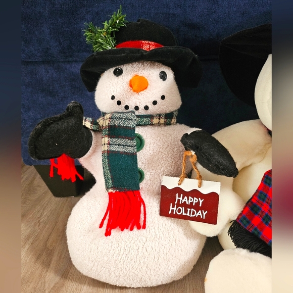 ✨️☃️Set of 2 Snowmen 1997  "Snowden" & "Happy Holiday" Snowman - Picture 5 of 7